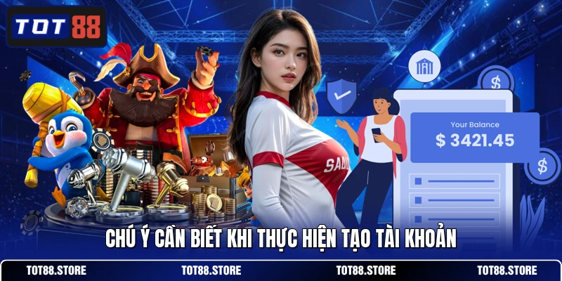 Chú ý cần biết khi thực hiện tạo tài khoản